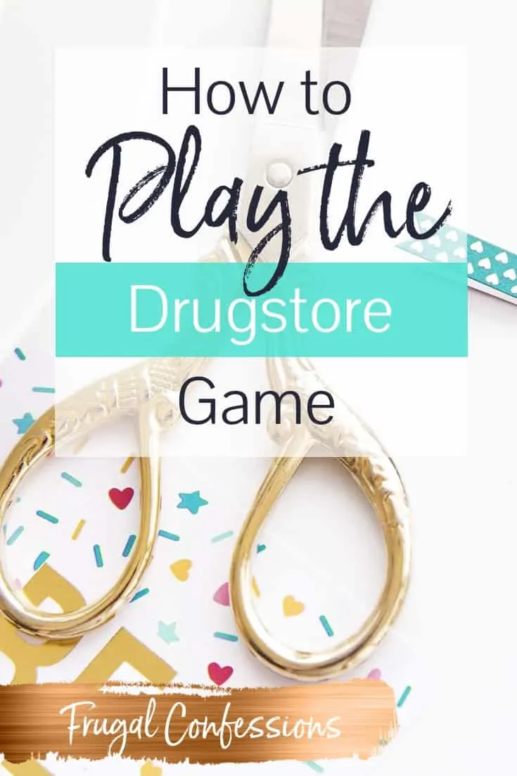 gold scissors and confetti on white desktop with text overlay