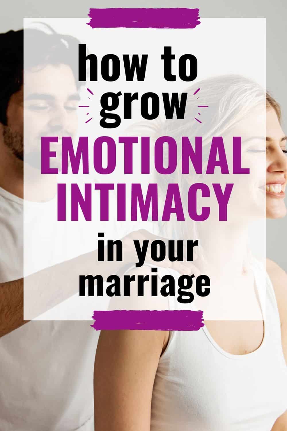 couple massaging each other, practicing how to grow in emotional intimacy in their marriage