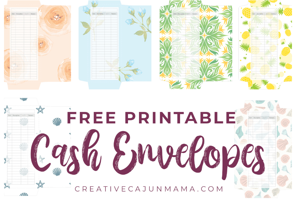 8 free printable cash envelopes cash envelope budgeting system