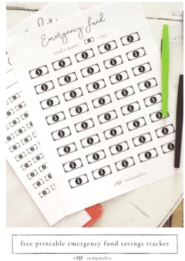 11 Free Printable Emergency Fund Trackers &amp; Charts