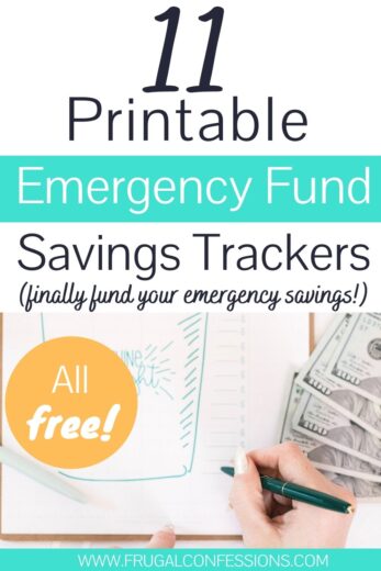 11 Free Printable Emergency Fund Trackers &amp; Charts