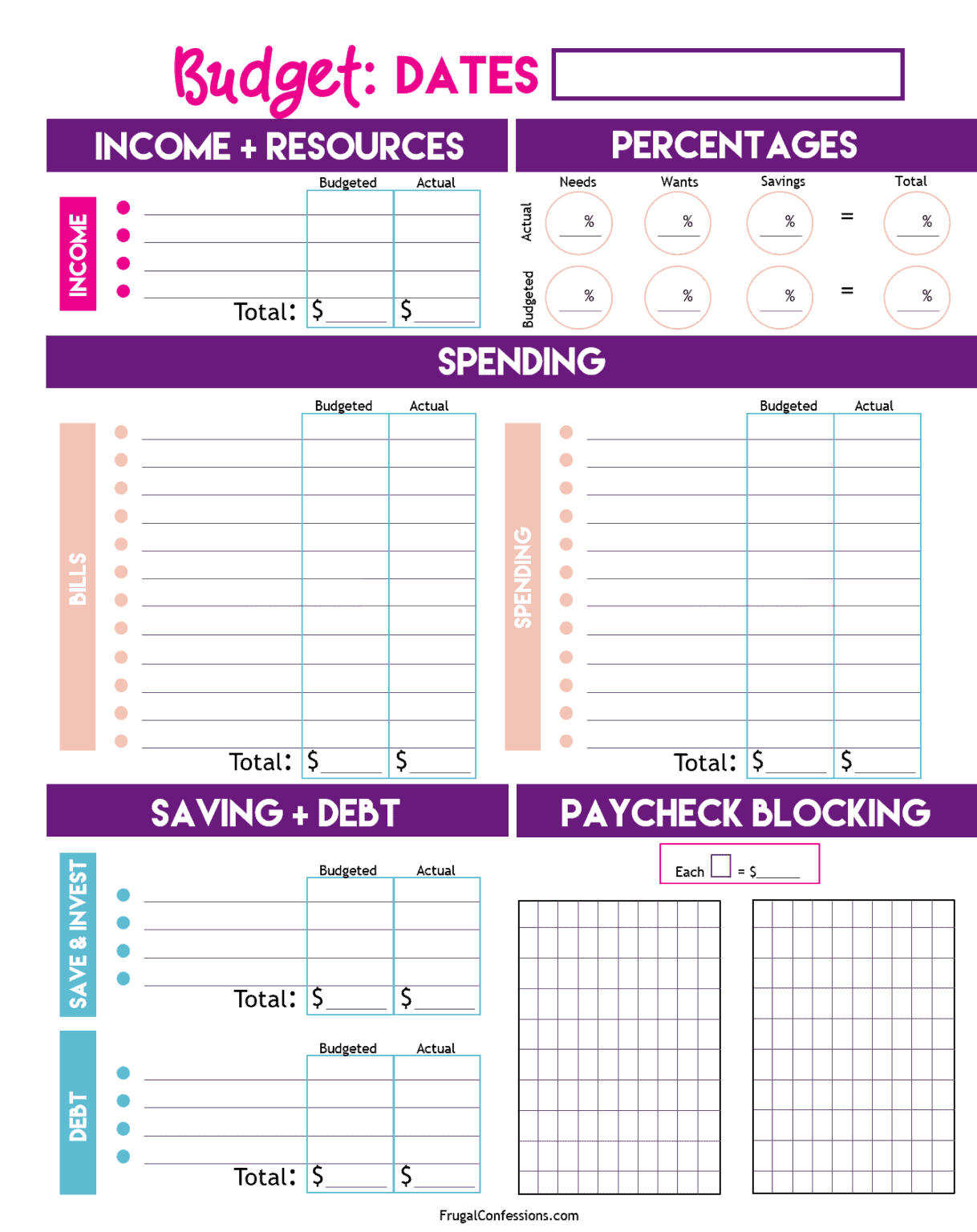 how-to-fill-out-a-budget-sheet-simple-tutorial-with-paycheck-blocking