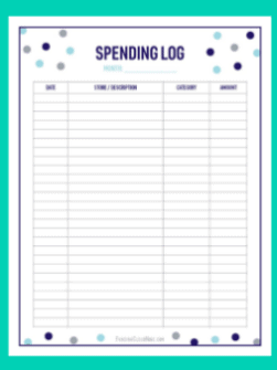How can I track my daily spending? Use a Daily Spending Log.