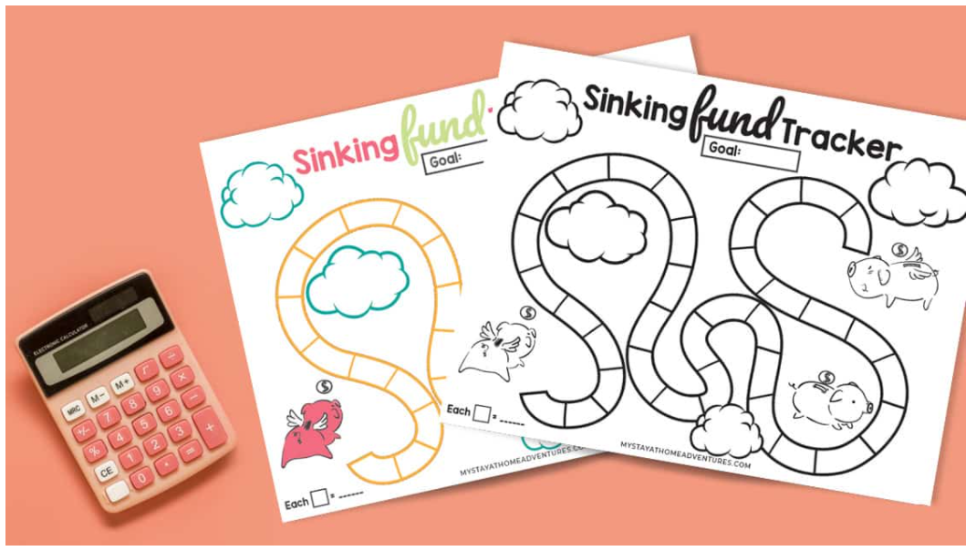 fun board game like sinking fund tracker