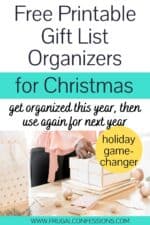 9 Free Printable Christmas Gift List Organizers (for a Calm Holiday)