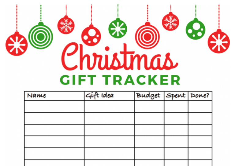 9 Free Printable Christmas Gift List Organizers (for a Calm Holiday)