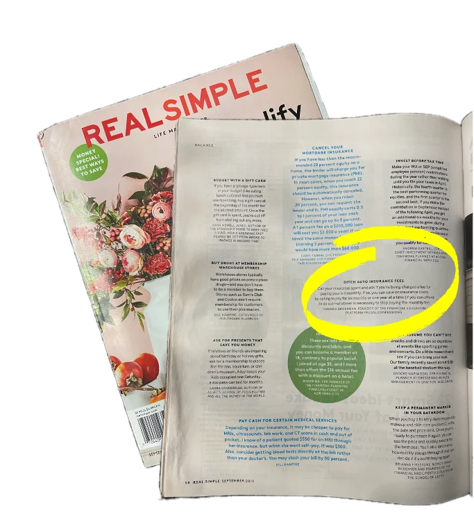 Real Sample issue opened to page where author contributed, her contribution circled