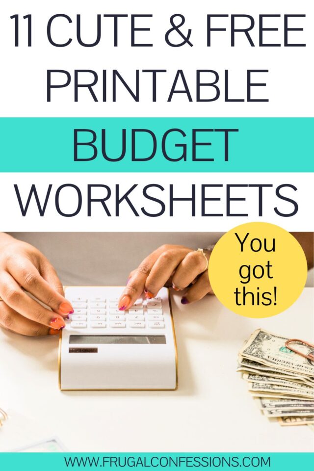 11 Cute Printable Monthly Budget Worksheets (Cute and Free!)