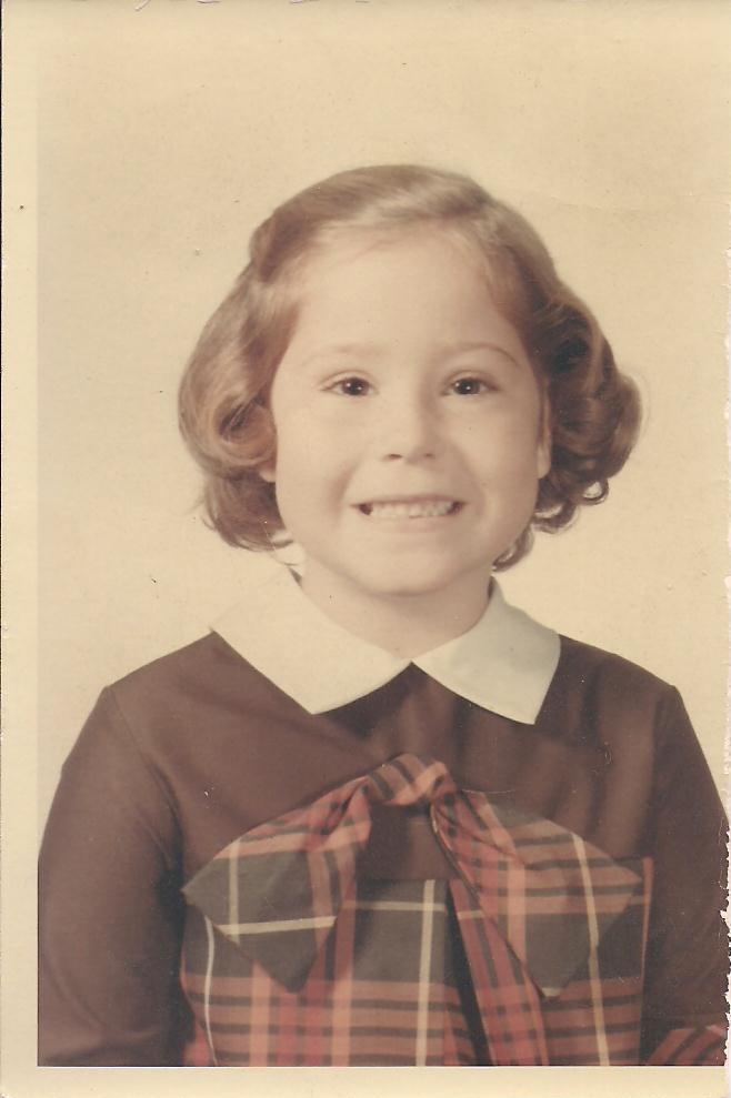 my mother in a school picture