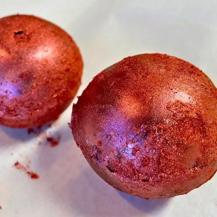 glitter red edible hot cocoa bombshell gifts